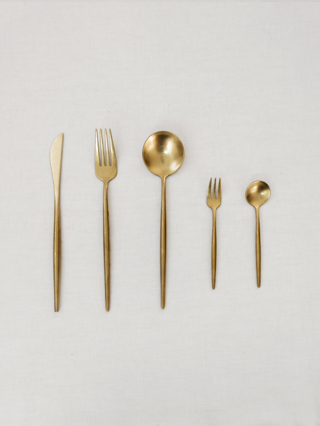 Gold Tea Spoon / Fork