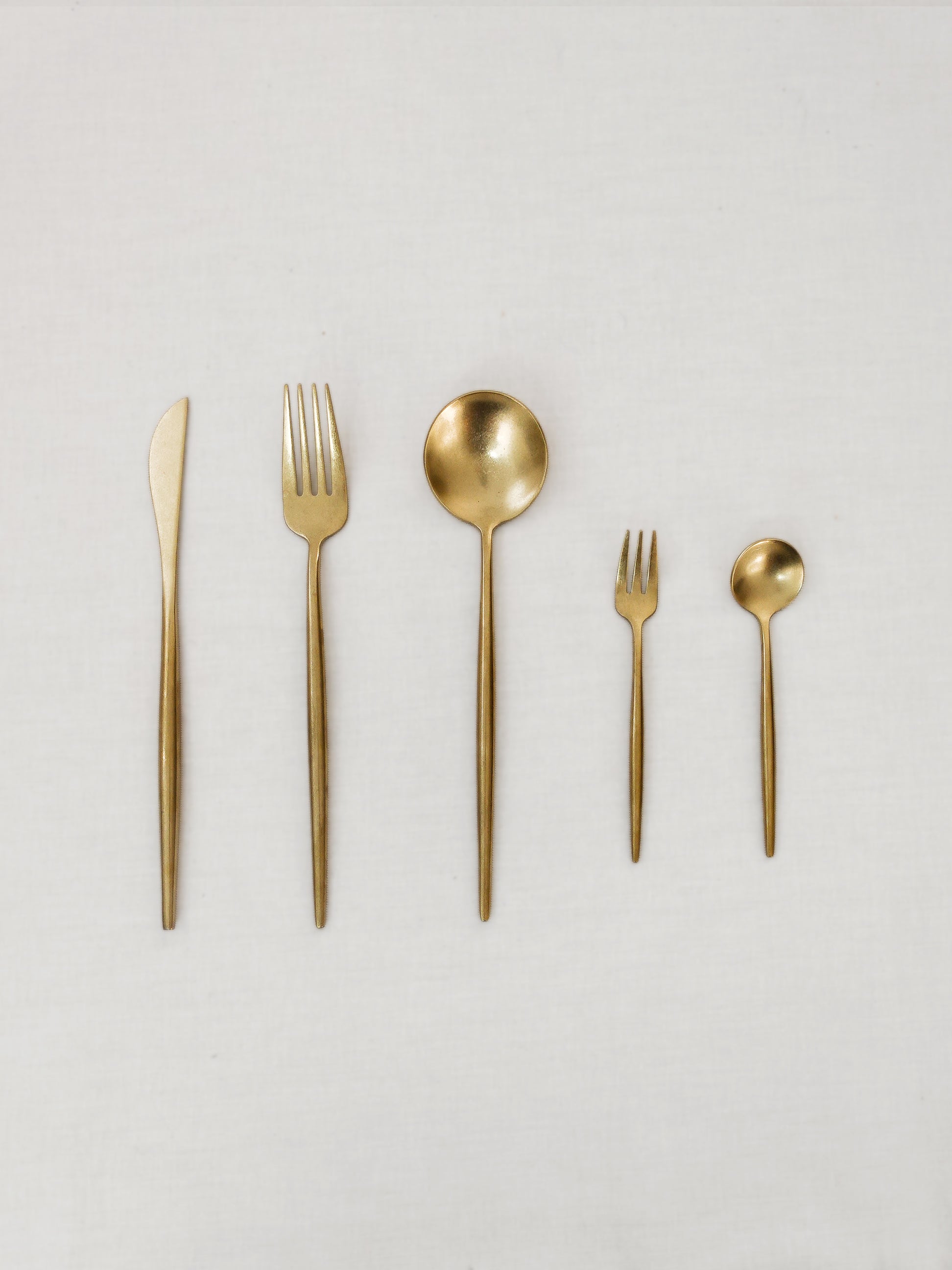 Gold Tea Spoon / Fork