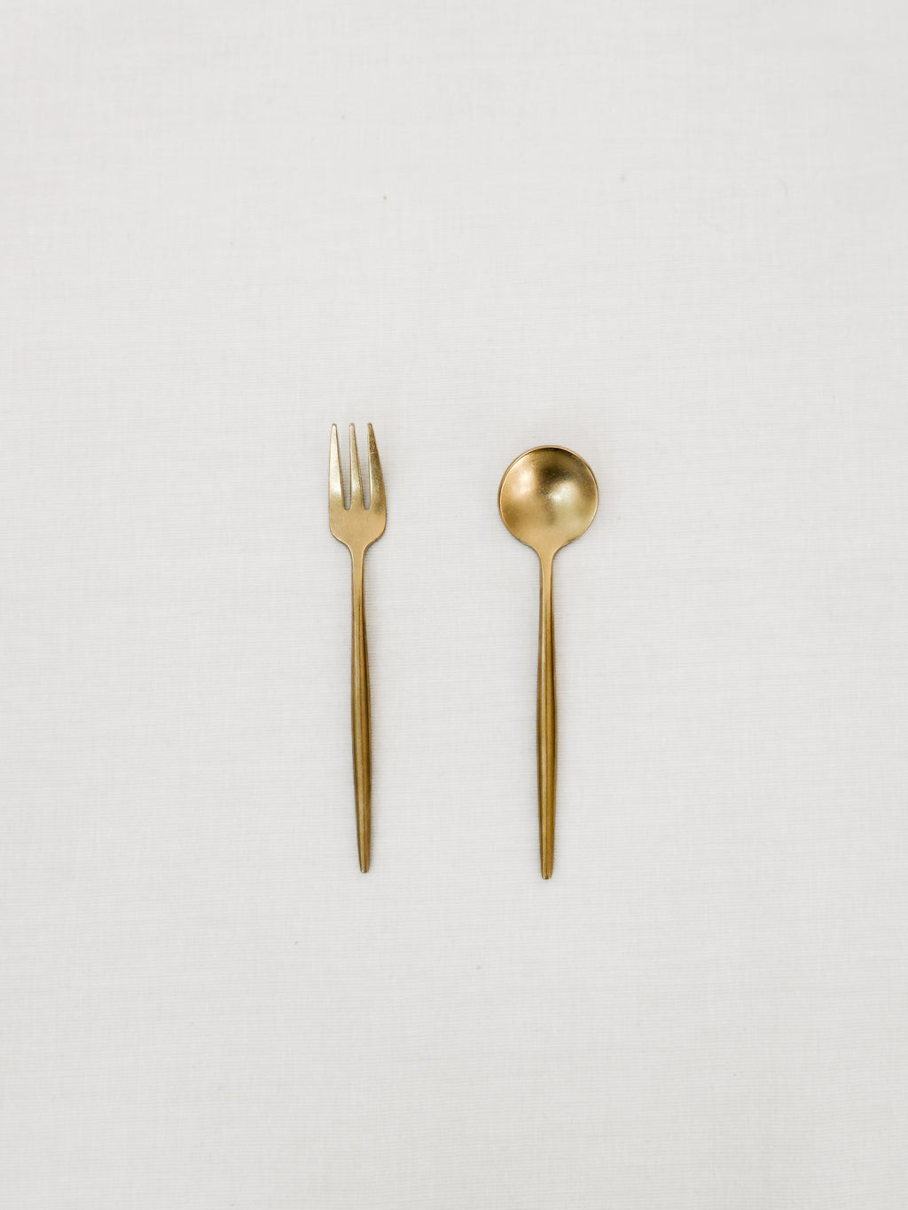 Gold Tea Spoon / Fork