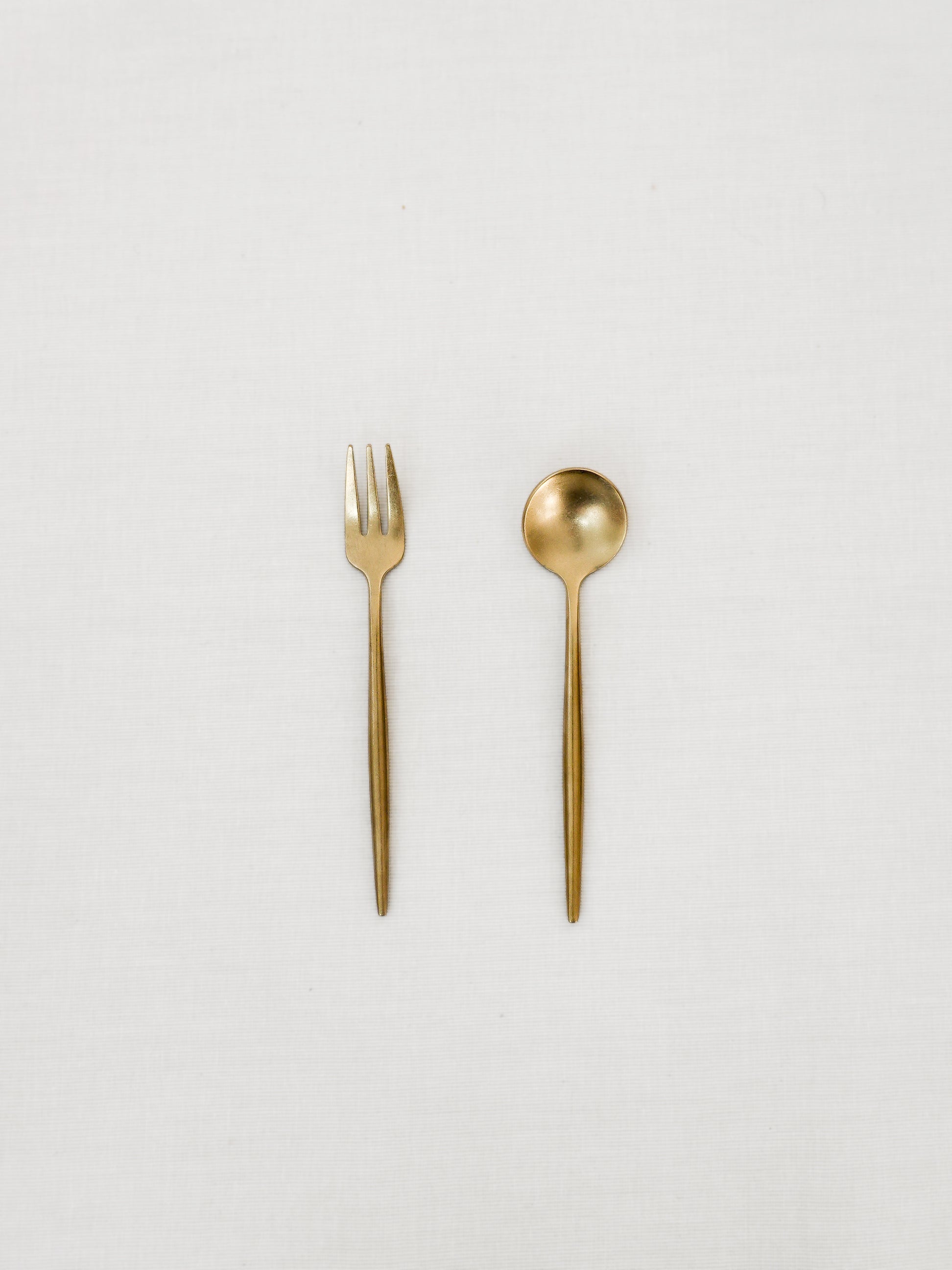 Gold Tea Spoon / Fork