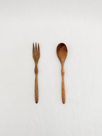 Acacia / Dessert Spoon & Fork  16cm