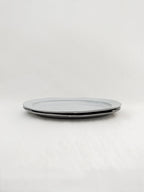Soft Gray Oval  Plate 26cm