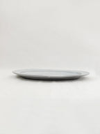 Soft Gray Oval  Plate 26cm