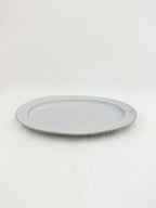 Soft Gray Oval  Plate 26cm